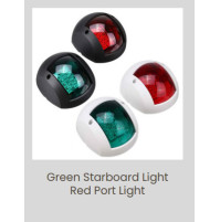 LED Navigation light - Green Starboard Light and Red Port Light - Complete Set - WK-NL14X - AZLED